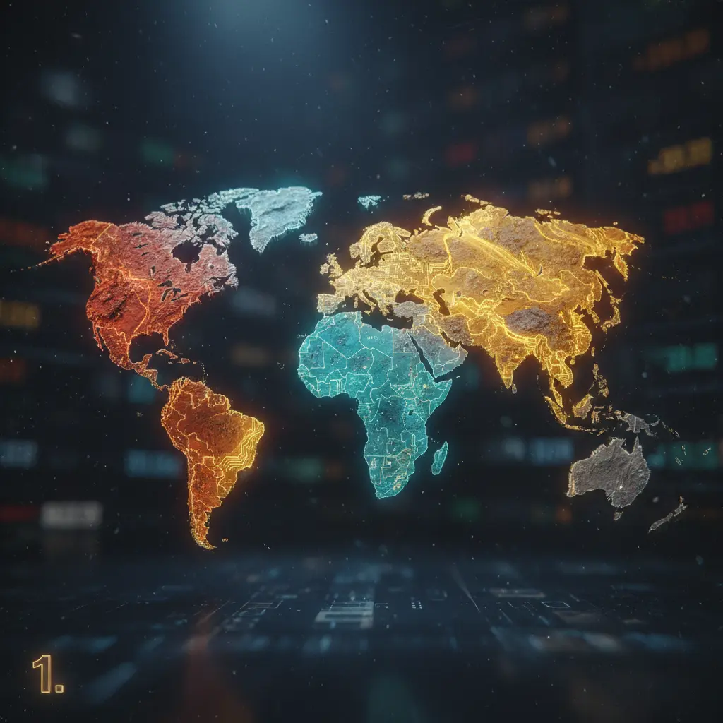 World map showing Forex trading regulations
