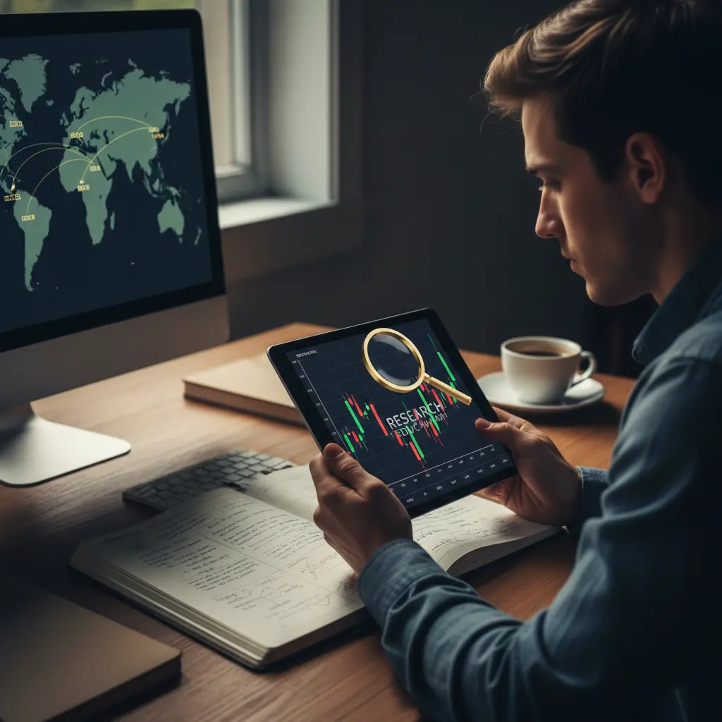 What is the first step to learn forex trading as a beginner section visual 2